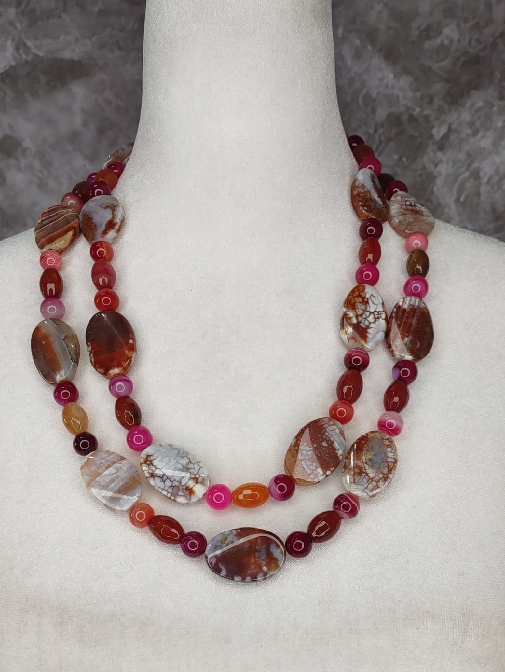 Jay King Mookaite Jasper & Agate Necklace
